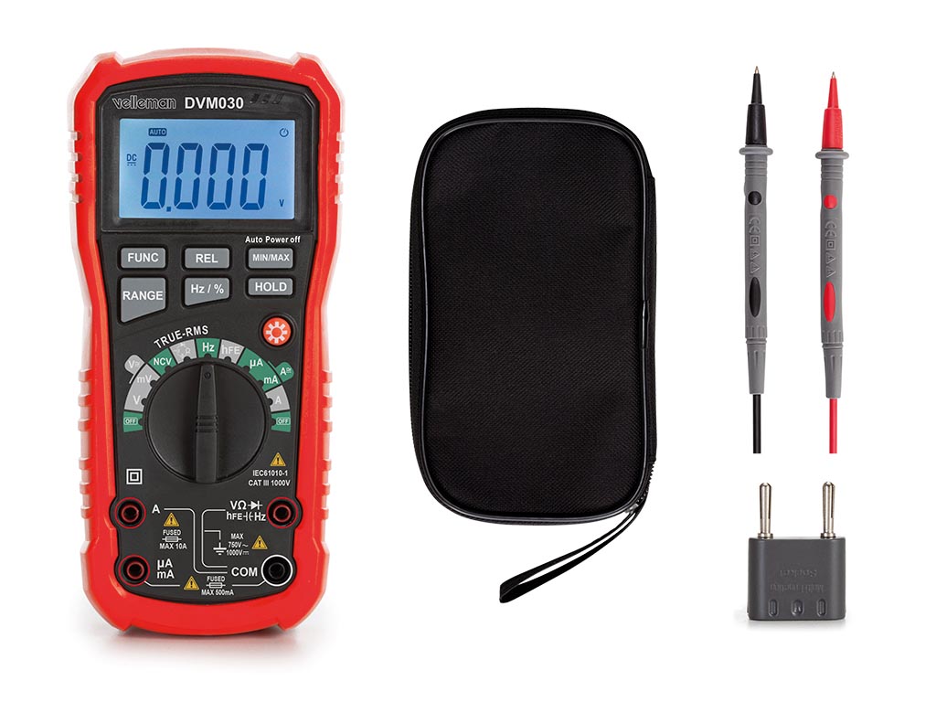 Multimètre à calibres automatiques TRMS DVM030