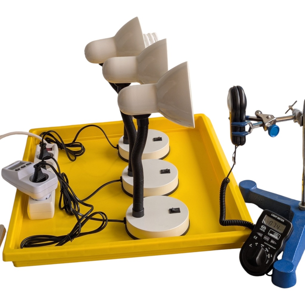 Banc test d'éclairage 3 lampes