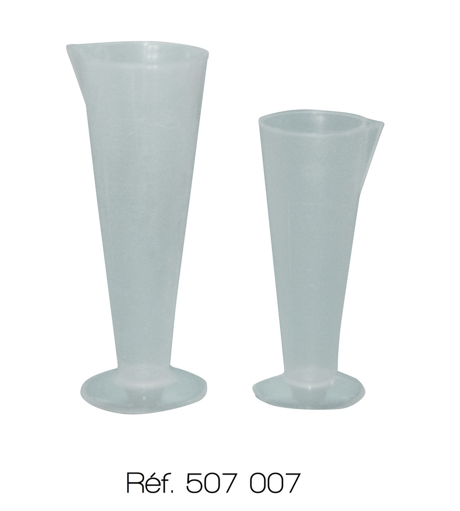 Verre à expérience gradué en polypropylène