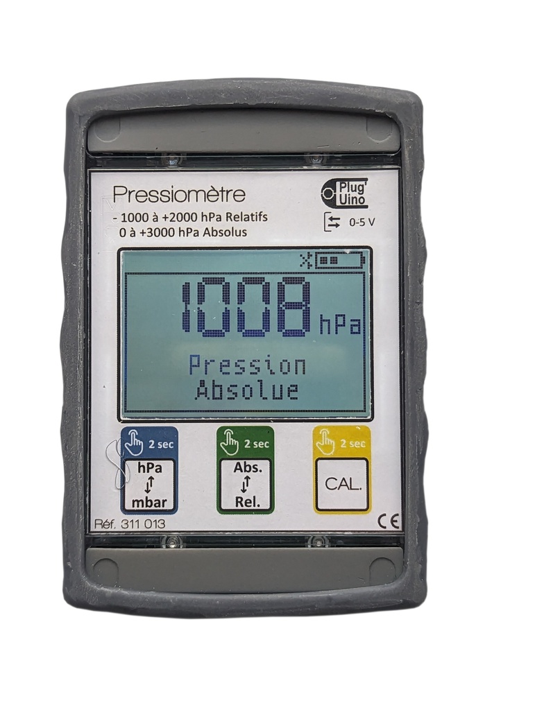 Pressiomètre Plug’Uino® -1000 à +2000 hPa