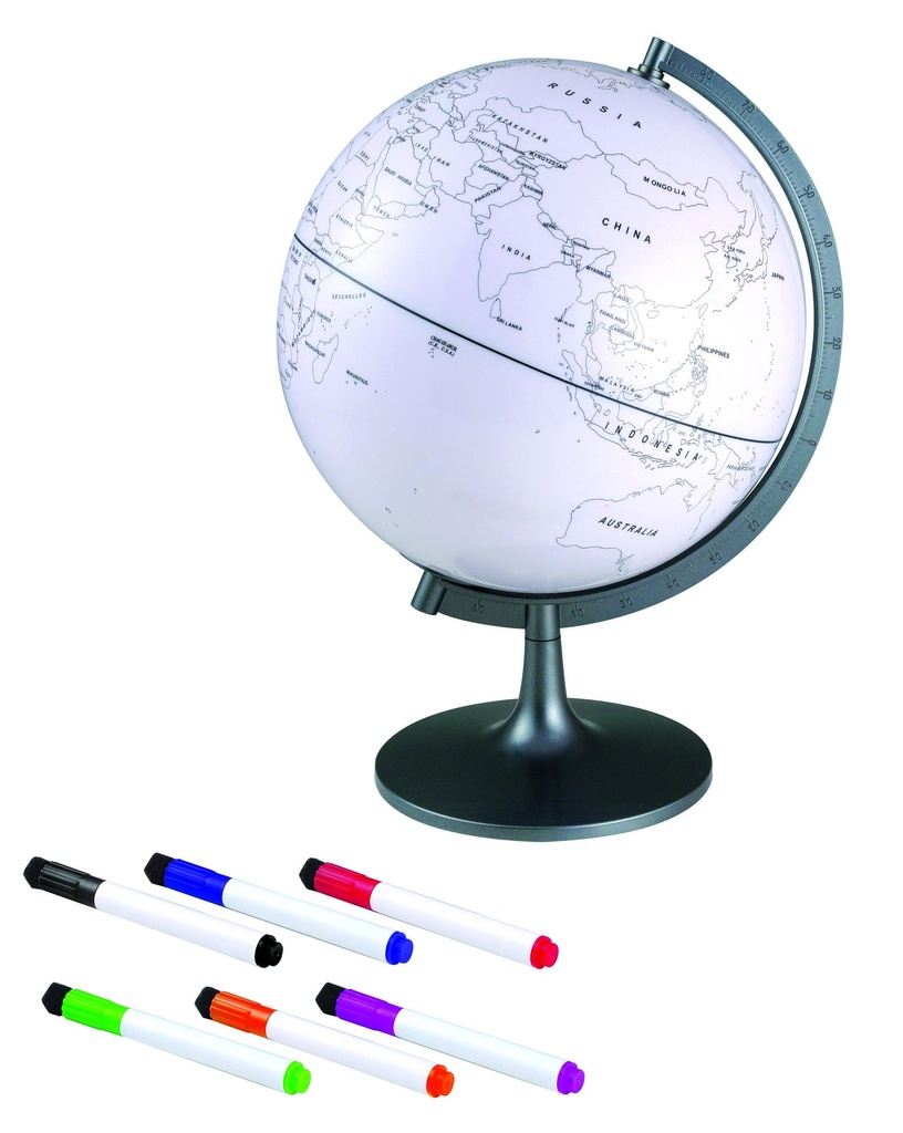 Globe terrestre inscriptible