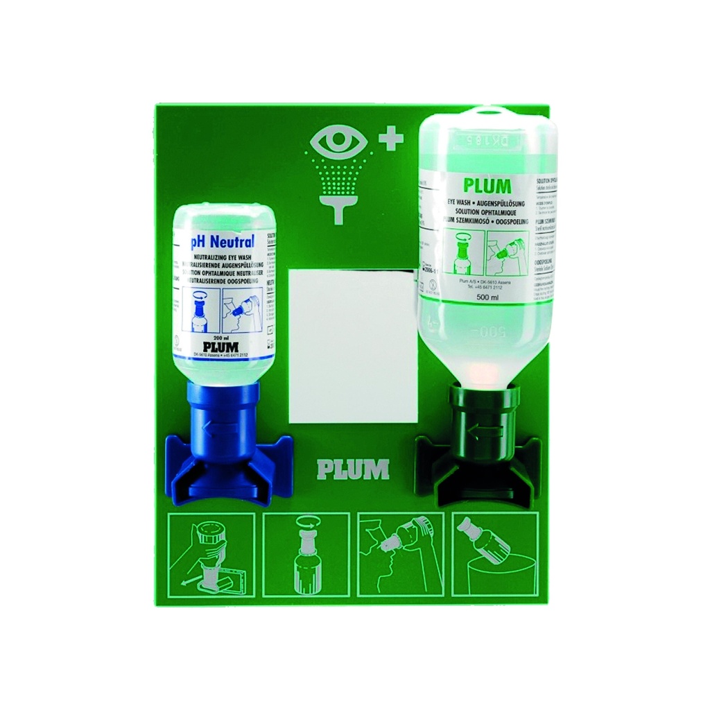 Station murale lave-œil DUO Plum