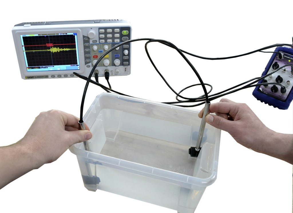 Pack émetteur/récepteur dans l'eau et les solides 