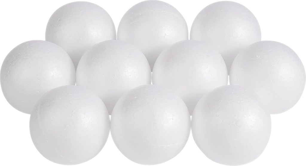 Boules polystyrène Ø 100 mm pour simuler la Terre - Lot de 10