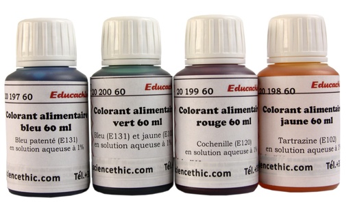 [910285-S65929] Colorants alimentaires (lot de 4)