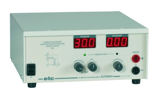 Alimentation réglable 0-30 VCC ELC