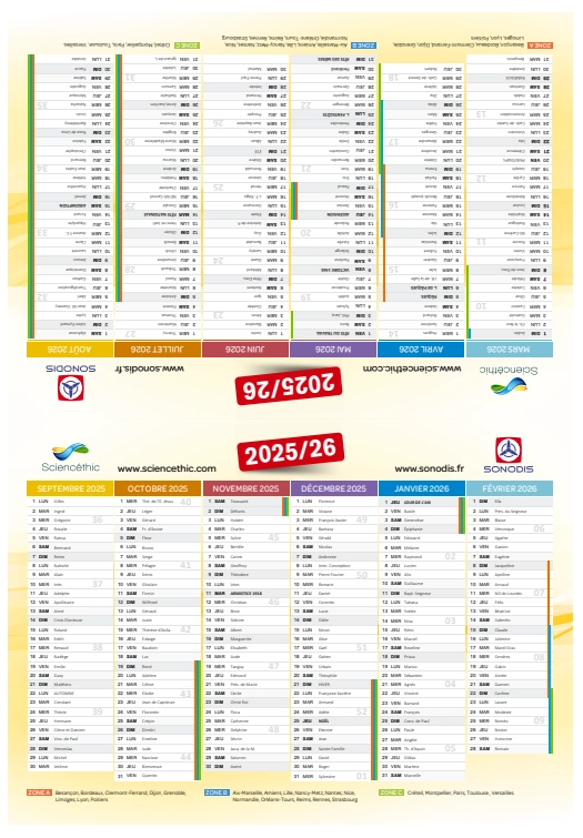 calendrier & m