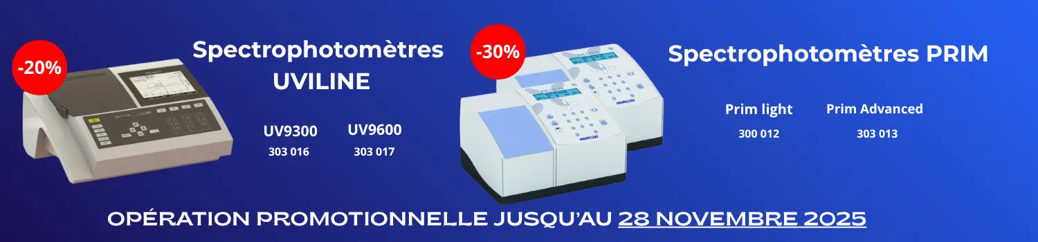 promotion spectrophotomètres uviline et prim