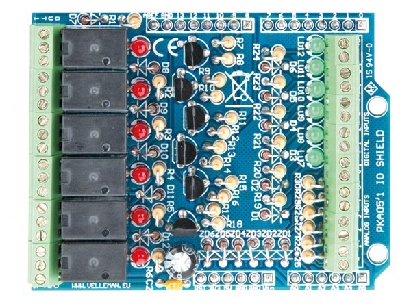 I/O shield 6 relais pour Arduino®