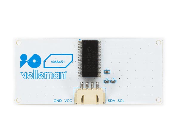 Panneau matrice LED 8x16 I²C pour Arduino® - BLEU