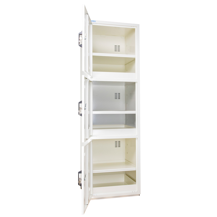 Armoire de sureté 3 portes + Compartiment acide - Dim. 1825x560x545 mm