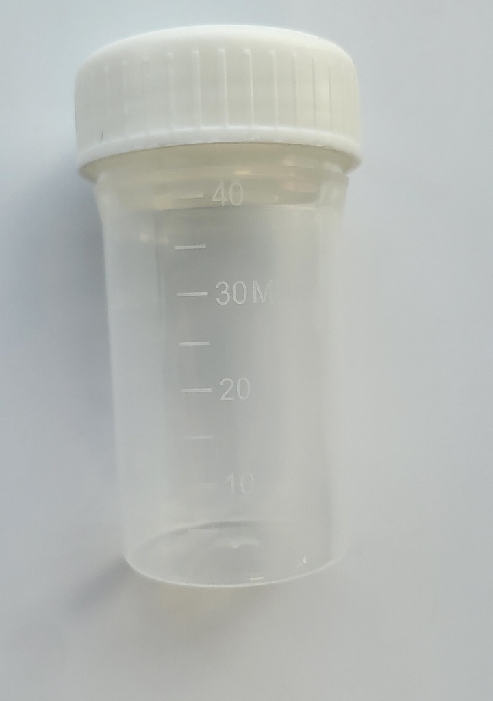 Flacons à vis en polypropylène pour échantillon (lot de 10)
