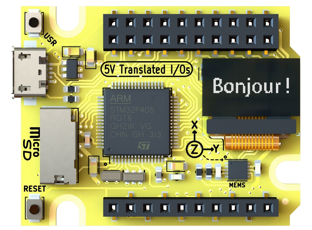 Carte nue microcontrôleur - Plug'Uino® Py