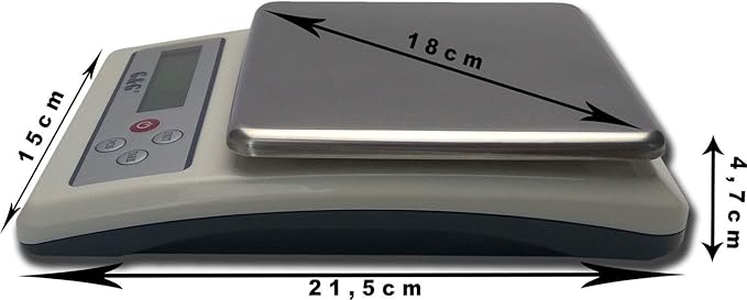 Balance électronique compacte avec adaptateur secteur 3000 g /0,1 g  
