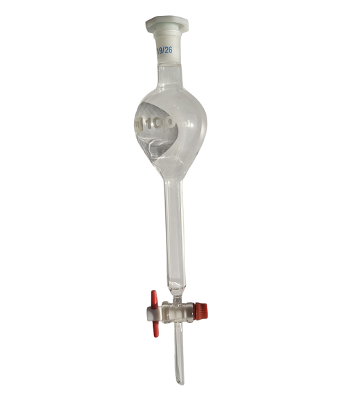 Ampoule à décanter sphérique type Gilson - Clé en PTFE  (copie)