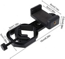 Adaptateur smartphone pour oculaire microscope/loupe binoculaire/télescope