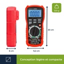 Multimètre compact à calibres manuels DVM040