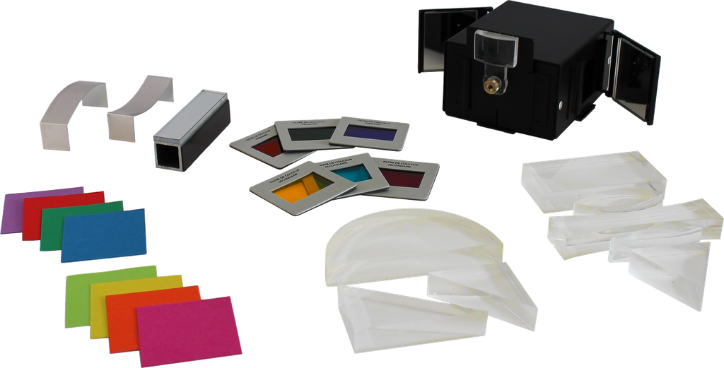Coffret d'optique géométrique - Valisette source LED à miroirs