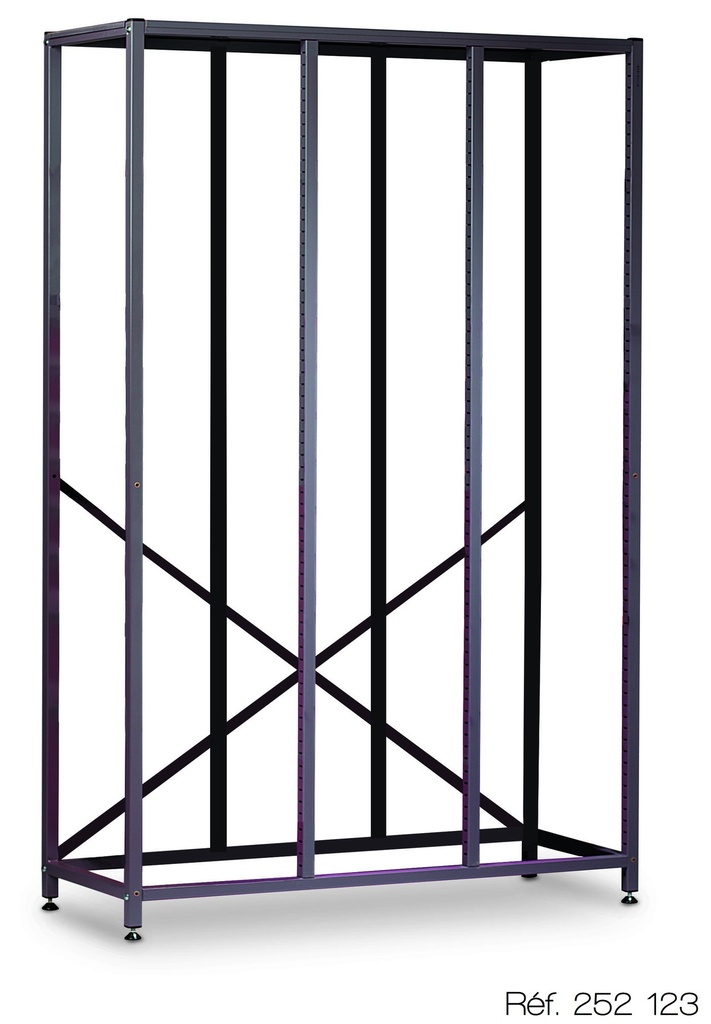 [#252123] Meuble chassis Gratnells (1055x420x1500 - 39 bacs 75 mm)