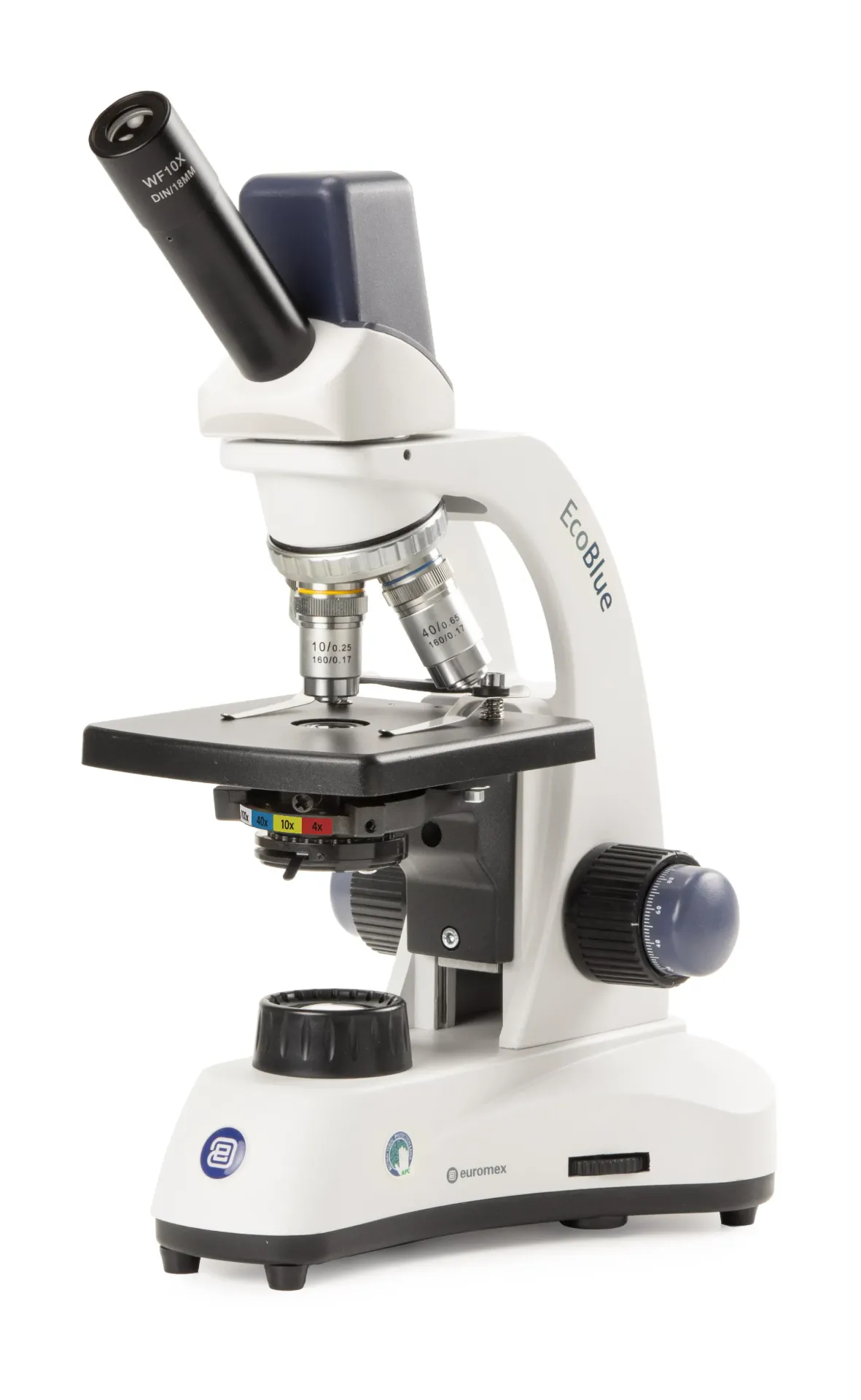 [#110027-S03702] Microscope monoculaire numérique EcoBlue Euromex (x40 à x400)