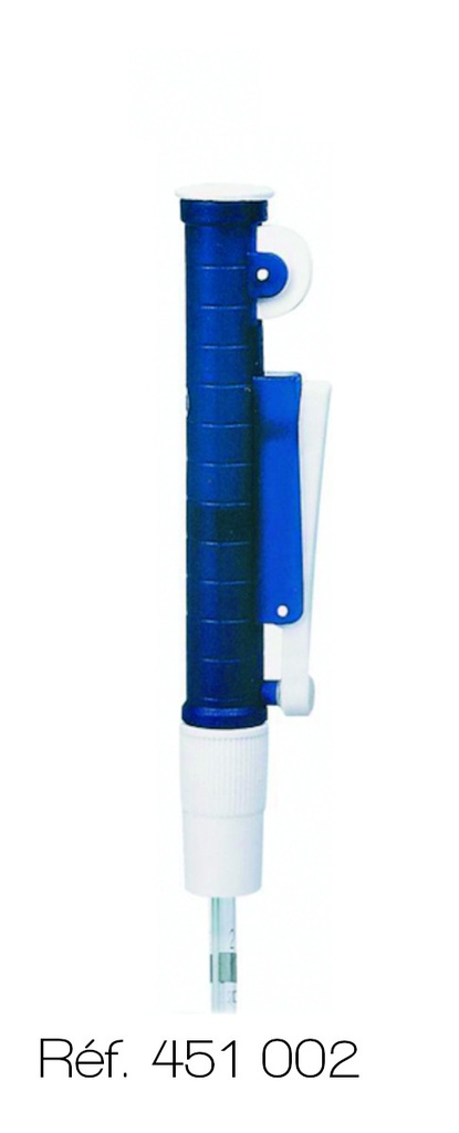 [#451002-S61003] Pipeteur à piston (0 à 2 mL - Bleu)