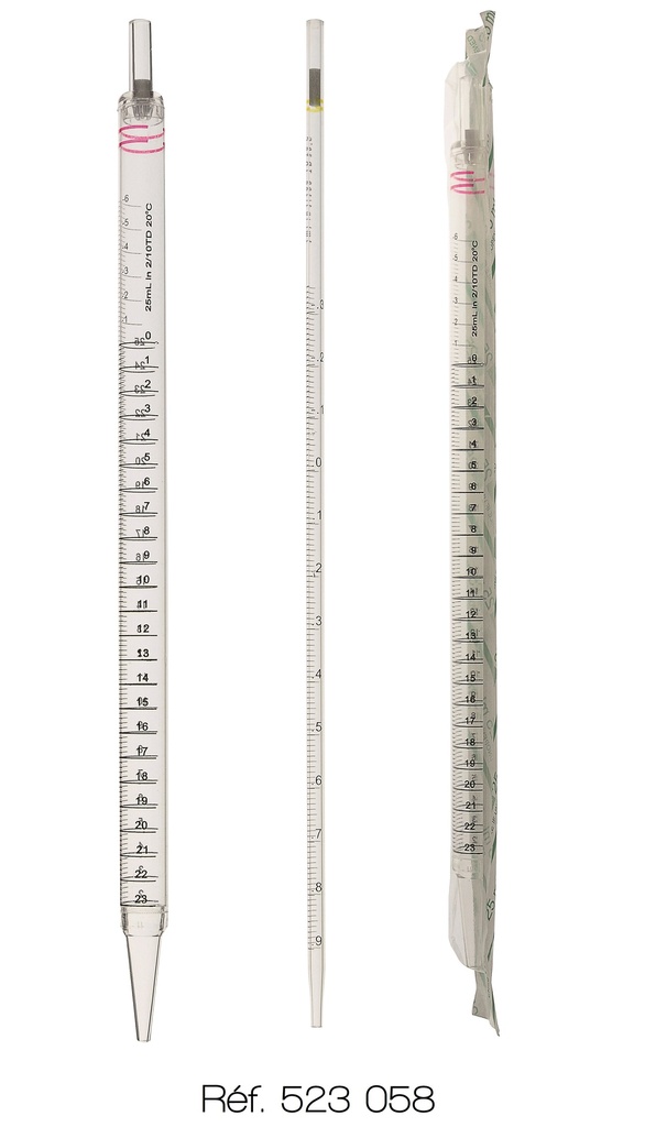 [#523058-S02090] Pipettes sérologiques stériles en polystyrène (lot de 50) (1 mL)