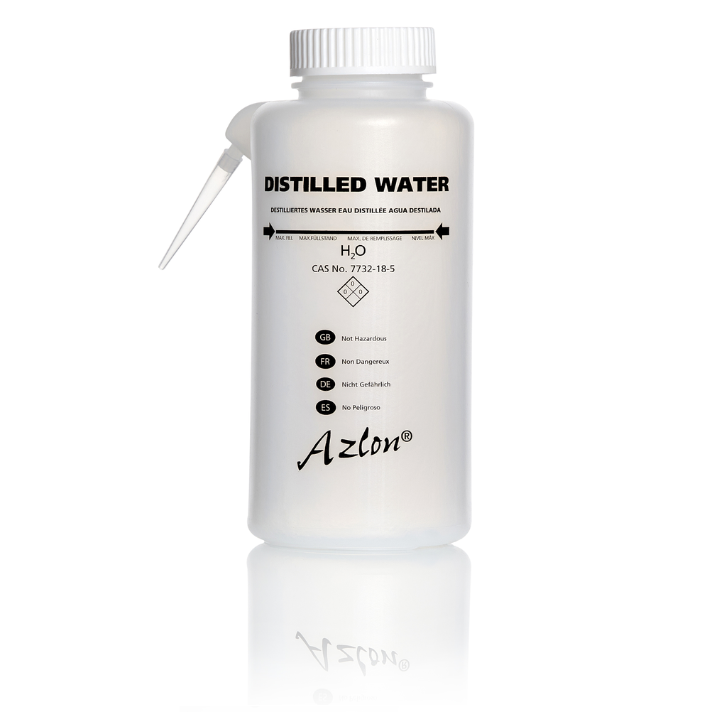 Pissette intégrale ronde avec inscription - Azlon®  - 500 mL