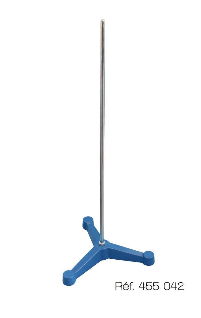 [#455042] Support tripode avec tige (Branche 120 mm - Tige 10x500 - 1 Kg)
