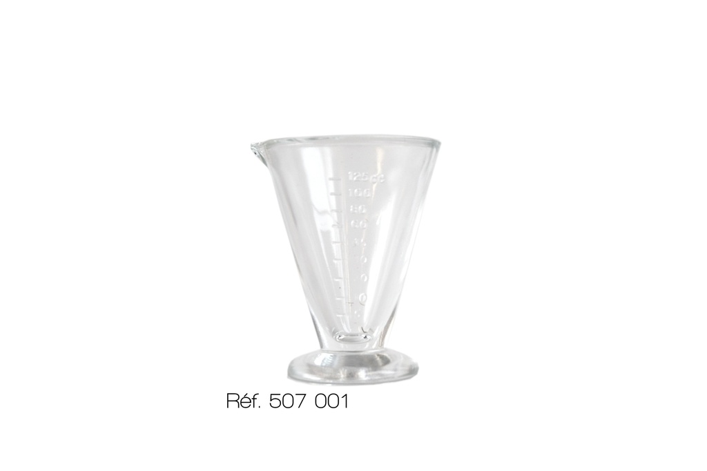[#507001-S51604] Verre à expérience gradué - verre à pied (Verre épais - 125 mL)
