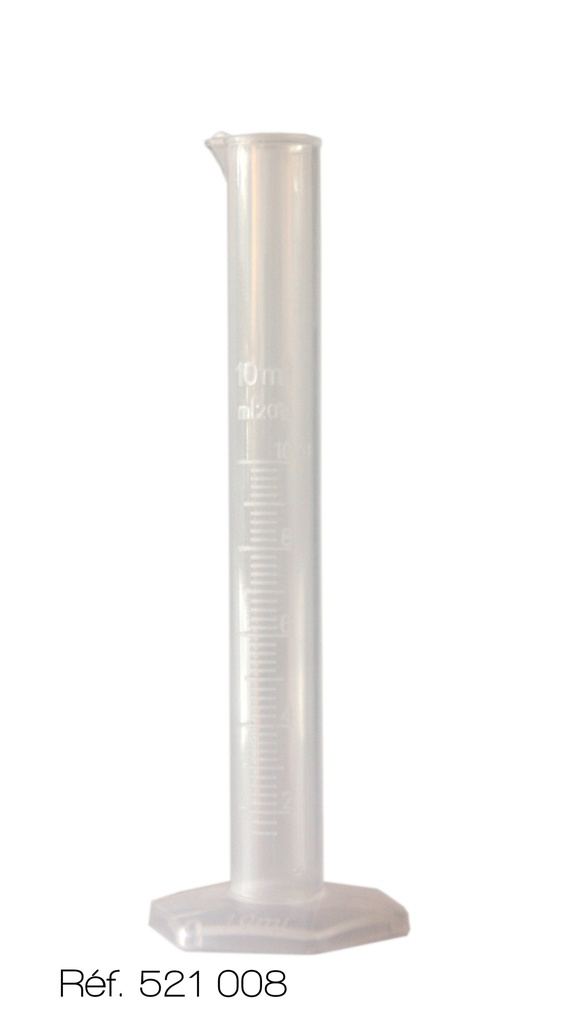 [#521008-S50364] Éprouvette graduée en polypropylène (10 mL)