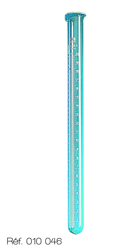 Éprouvette à gaz graduée