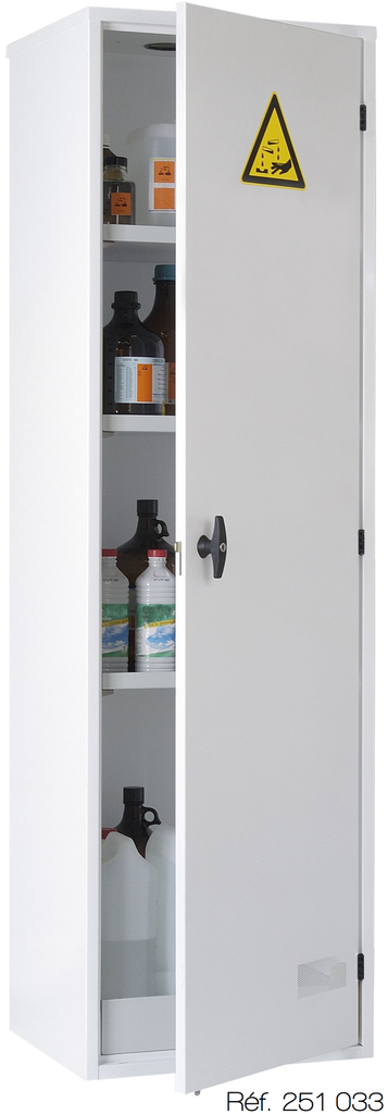 Armoire de sûreté à portes pleines ou transparentes Cyltec - 1950 mm x 500 mm