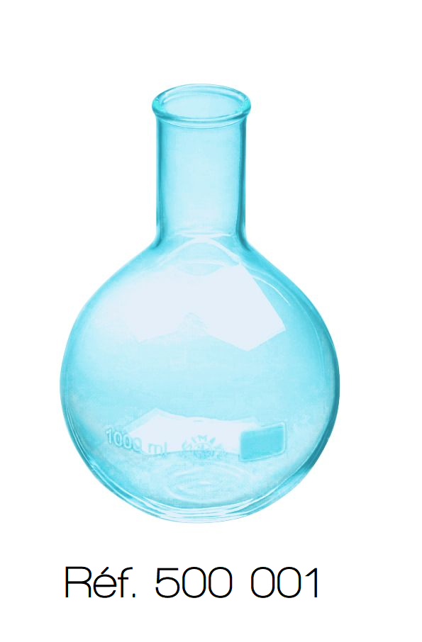 [#500001-S64757] Ballon en verre (Standard, Plat, étroit, 100 mL)