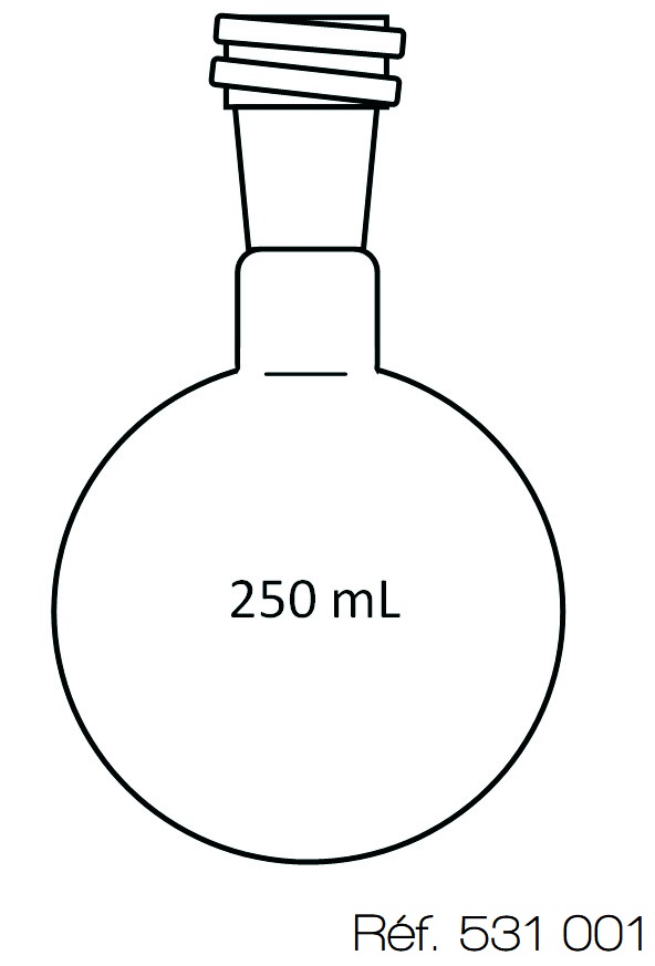 Ballon à fond rond VB 3.3 - 250 mL - Rodaviss®