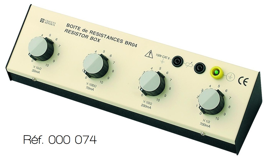 Boîtes à décades de résistances Chauvin Arnoux® ou ELC