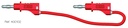 [400102-S03523R] Cordon banane à reprise arrière - ELECTRO-PJP (Simple, 10 cm, Rouge)