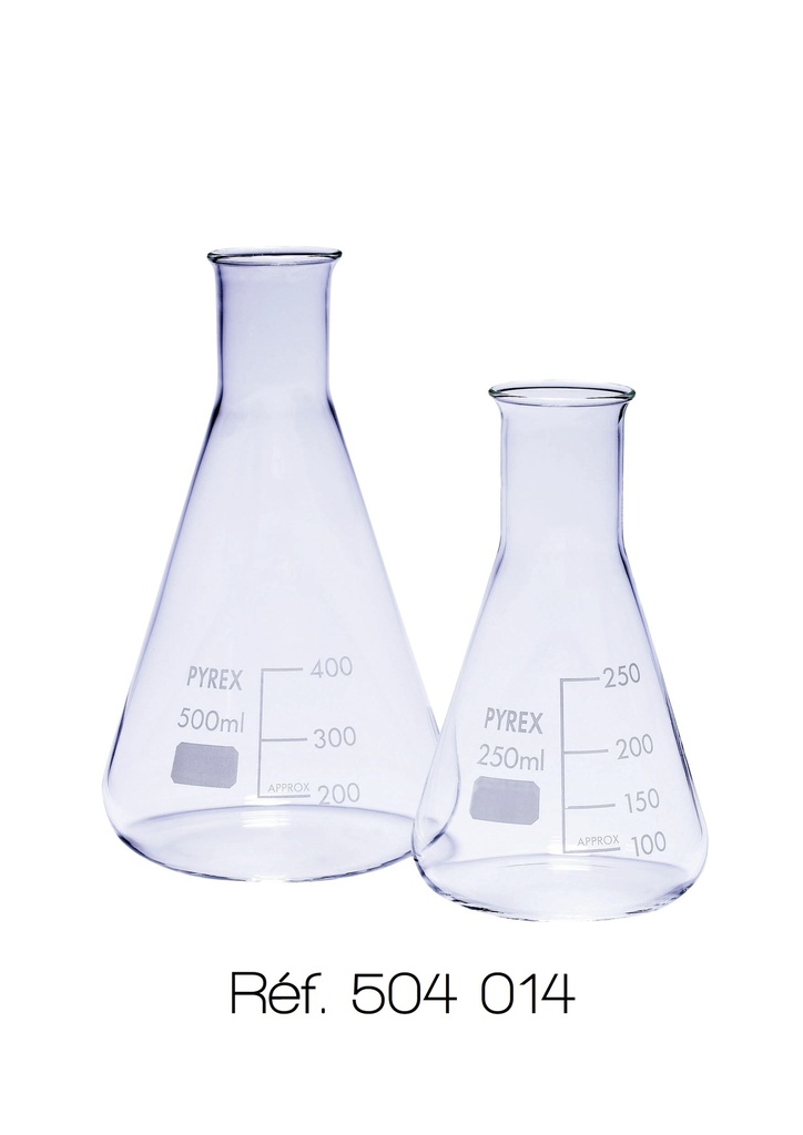 [504014-S51708] Erlenmeyer Pyrex® (étroit, 50 mL)