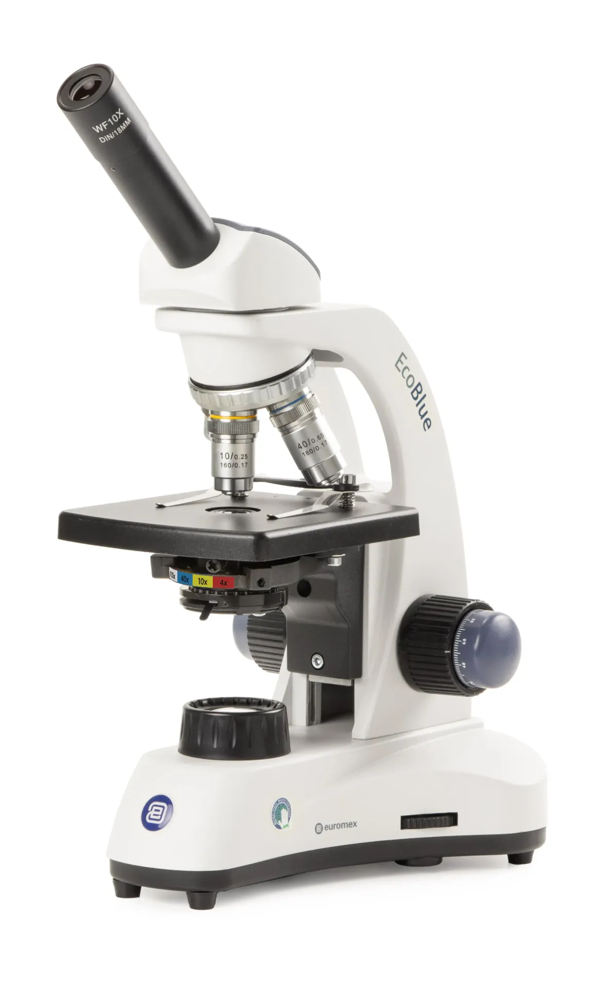 [#110024-S67157] Microscope monoculaire EcoBlue Euromex (Valets, x40 à x400)