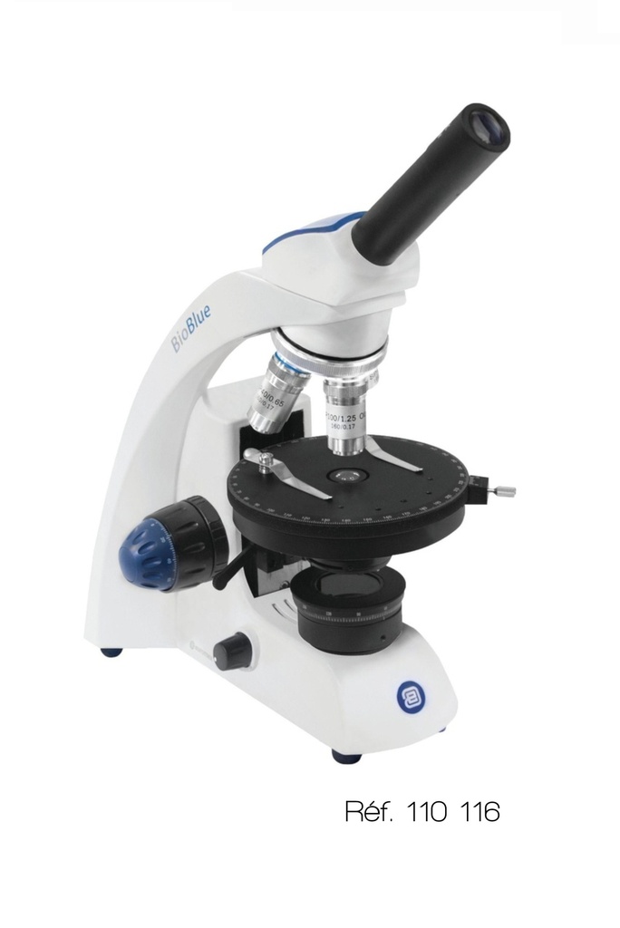 Microscope polarisant Monoculaire Binoculaire ou Trinoculaire BioBlue - Euromex