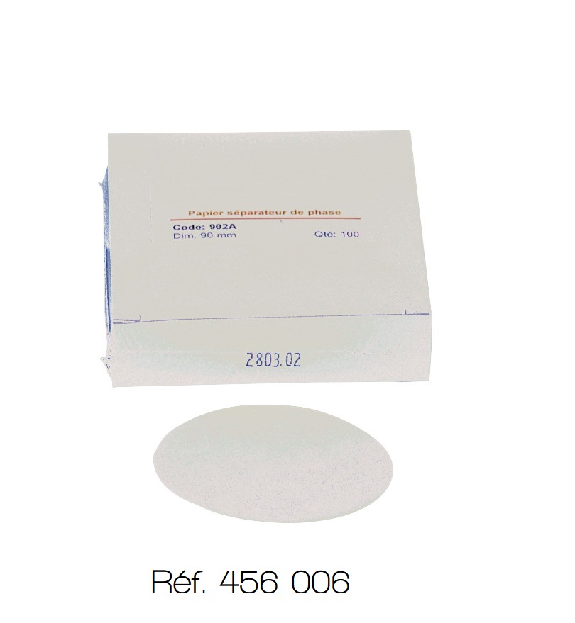 Papier filtre rond qualité analytique - Boîte de 100