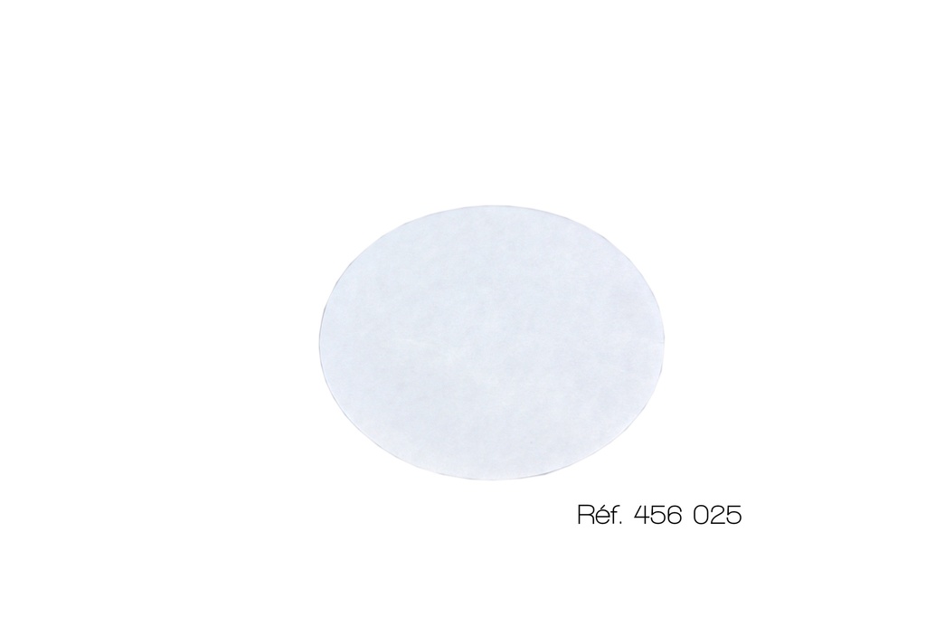 [456025] Papier filtre rond plat - Boîte de 100 (Plat, 70 mm)