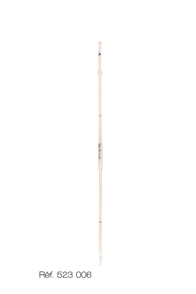 Pipette jaugée - 2 traits