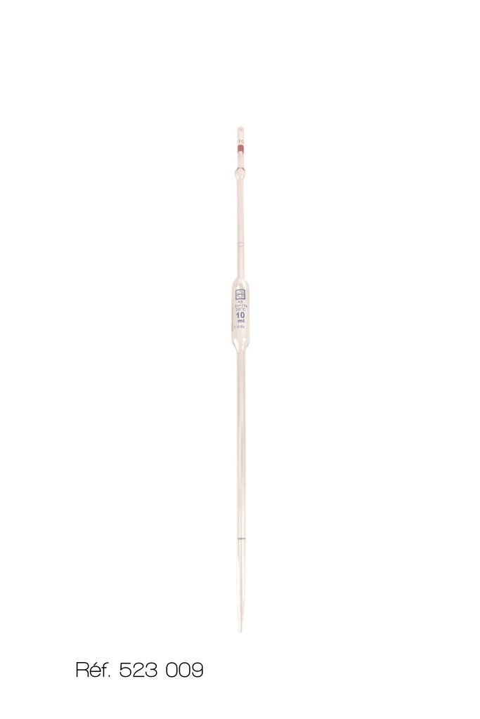 Pipette jaugée - 2 traits
