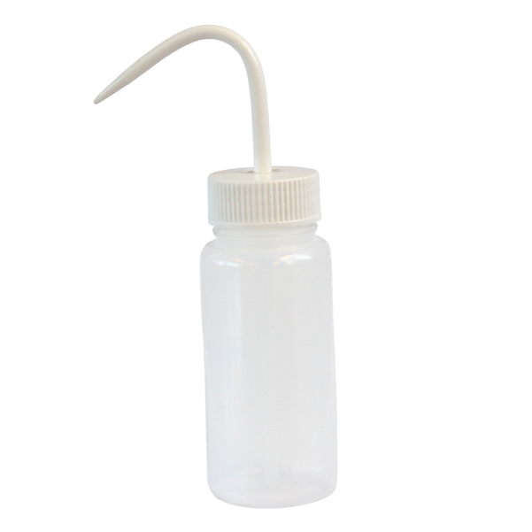 [#511009] Pissette à bouchon et bec de couleur - Azlon® (Bouchon blanc, 250 mL)