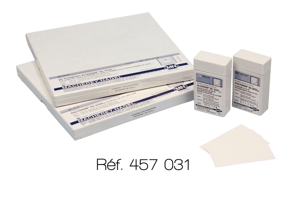 [457031-S65402] Plaques CCM - cellulose sur aluminium Alugram® (40x80 mm - 50 plaques, Non)