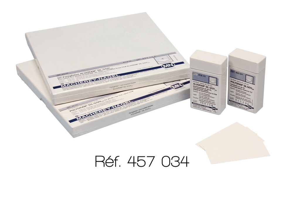 Plaques CCM - gel de silice sur aluminium Alugram®