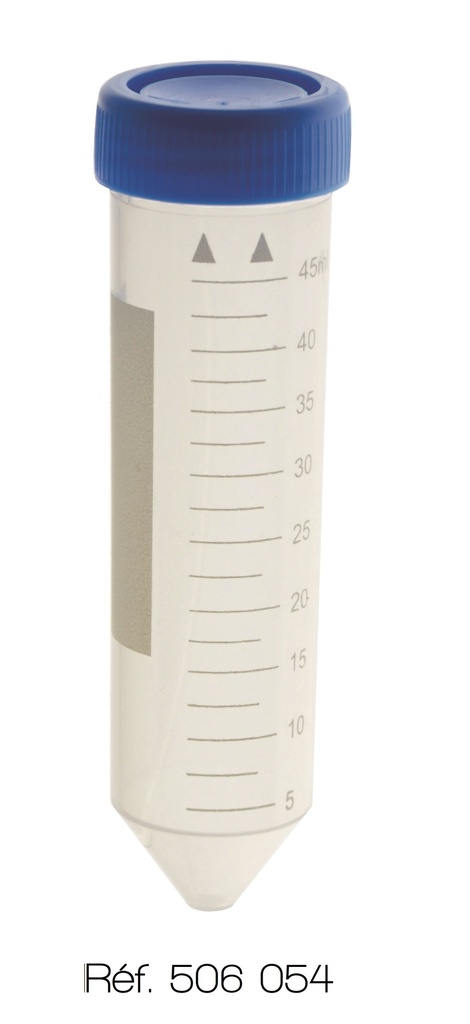 Tubes à centrifuger en polypropylène - 50 mL (lot de 50)