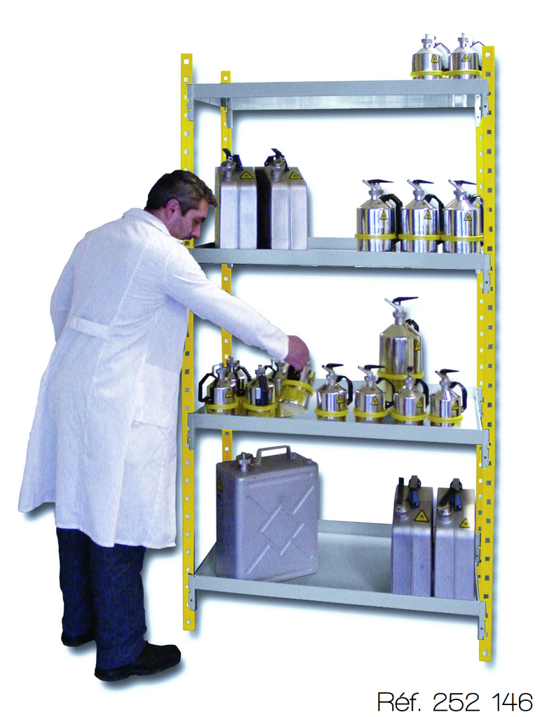 Rayonnage de sécurité en acier