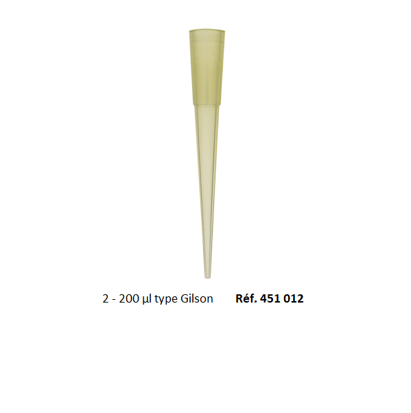 Cônes pour micropipettes type Gilson