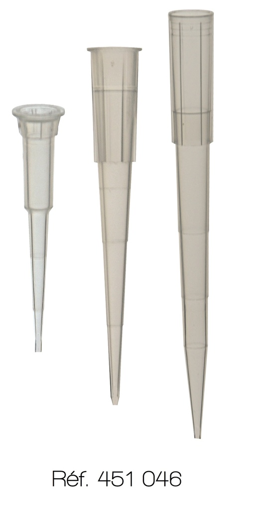 [451046] Cônes stériles pour micropipettes (Rack de 96) (0,1 à 10 µL)